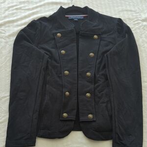 Tommy Hilfiger Black Jacket with Gold Accents